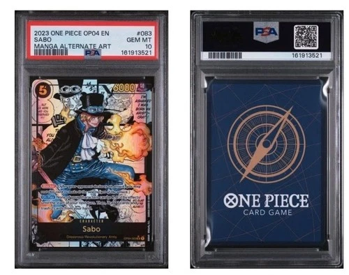 Sabo Manga Alt Art OP04-083 Kingdoms Intrigue One Piece PSA 10 English