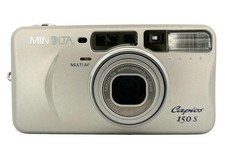 MINOLTA Capios 150 S 35mm Point  Shoot Film Camera Tested Working Silver USED-B