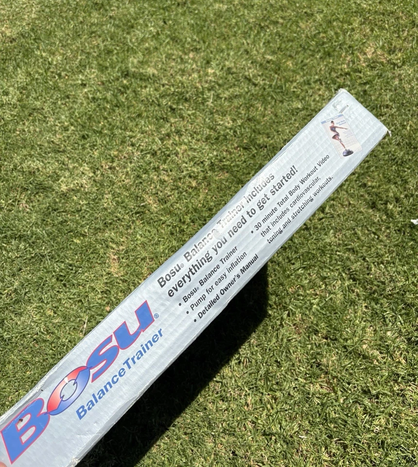 Balón Entrenador de Equilibrio Bosu 2003 De Colección 26" con Bomba y Video Nuevo En Caja Bosu Foto 3 de 4