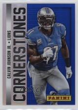 2013 Panini Monster Box Cornerstones Blue Prizm Calvin Johnson #19 HOF 09ud