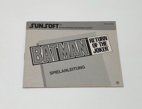 Batman: Die R&uuml;ckkehr des Jokers Nintendo NES NOE