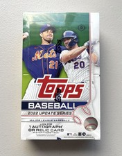 2022 Topps Update Sealed Hobby box 1 Auto or Relic per box 24 packs 14 cards per