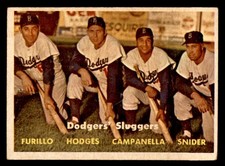1957 TOPPS #400 ROY CAMPANELLA DUKE SNIDER GIL HODGES EX 539346 (KYCARDS)