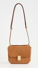 NWT  rag  bone Max Crossbody Mini Bag Brown Leather Gold Accents