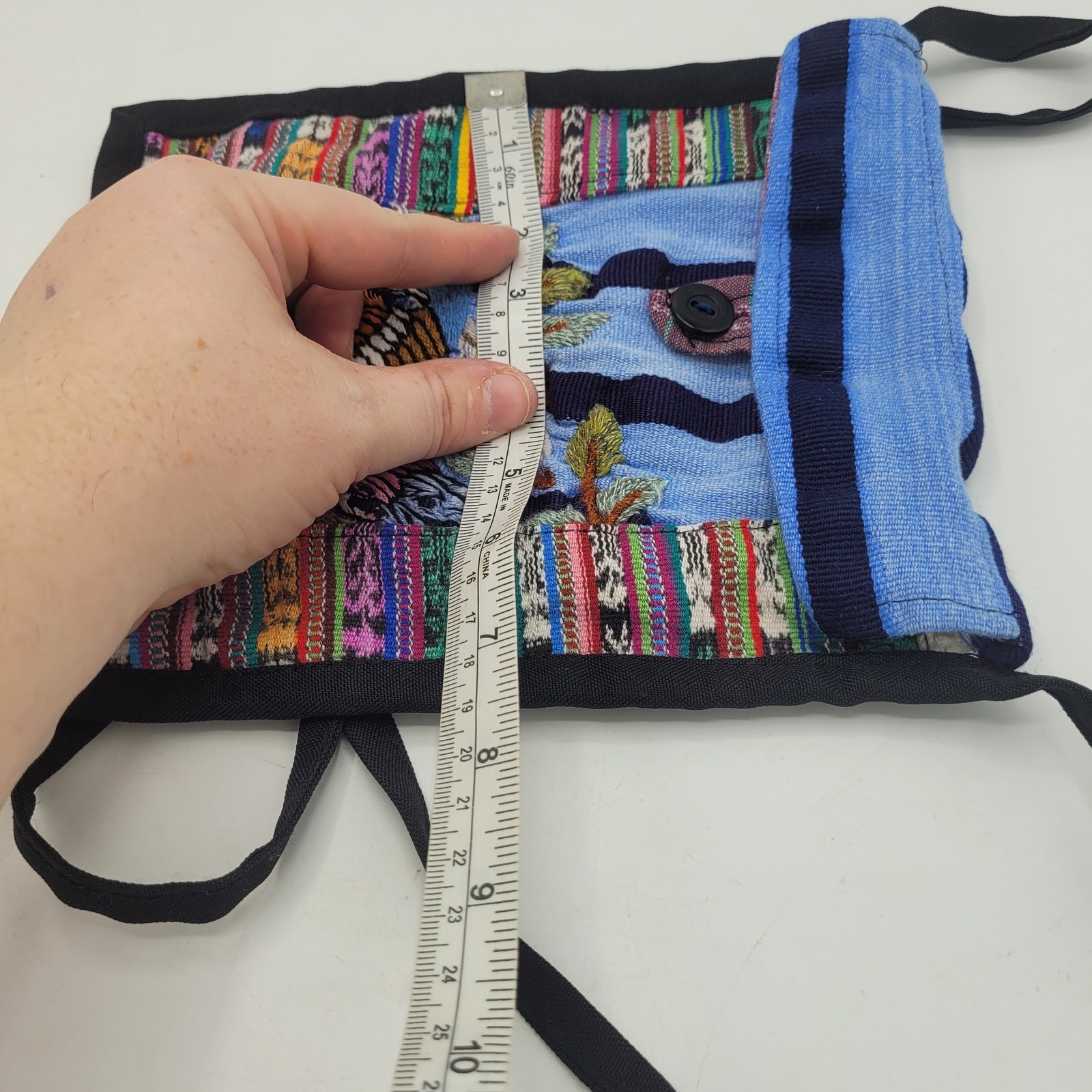 Multicolor Embroidered Boho Aztec Patchwork Triba… - image 6