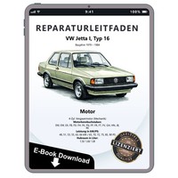 VW Jetta 1 Typ 16 (79-84) Benzinmotor 65-90 PS Mechanik Reparaturleitfaden Ebook