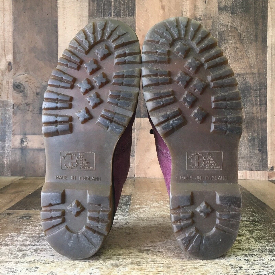 Zapatos Oxford Dr Martens Vintage Púrpura Gamuza Hechos en Inglaterra Para Hombres Reino Unido 10 EE. UU. 11 Foto 2 de 4