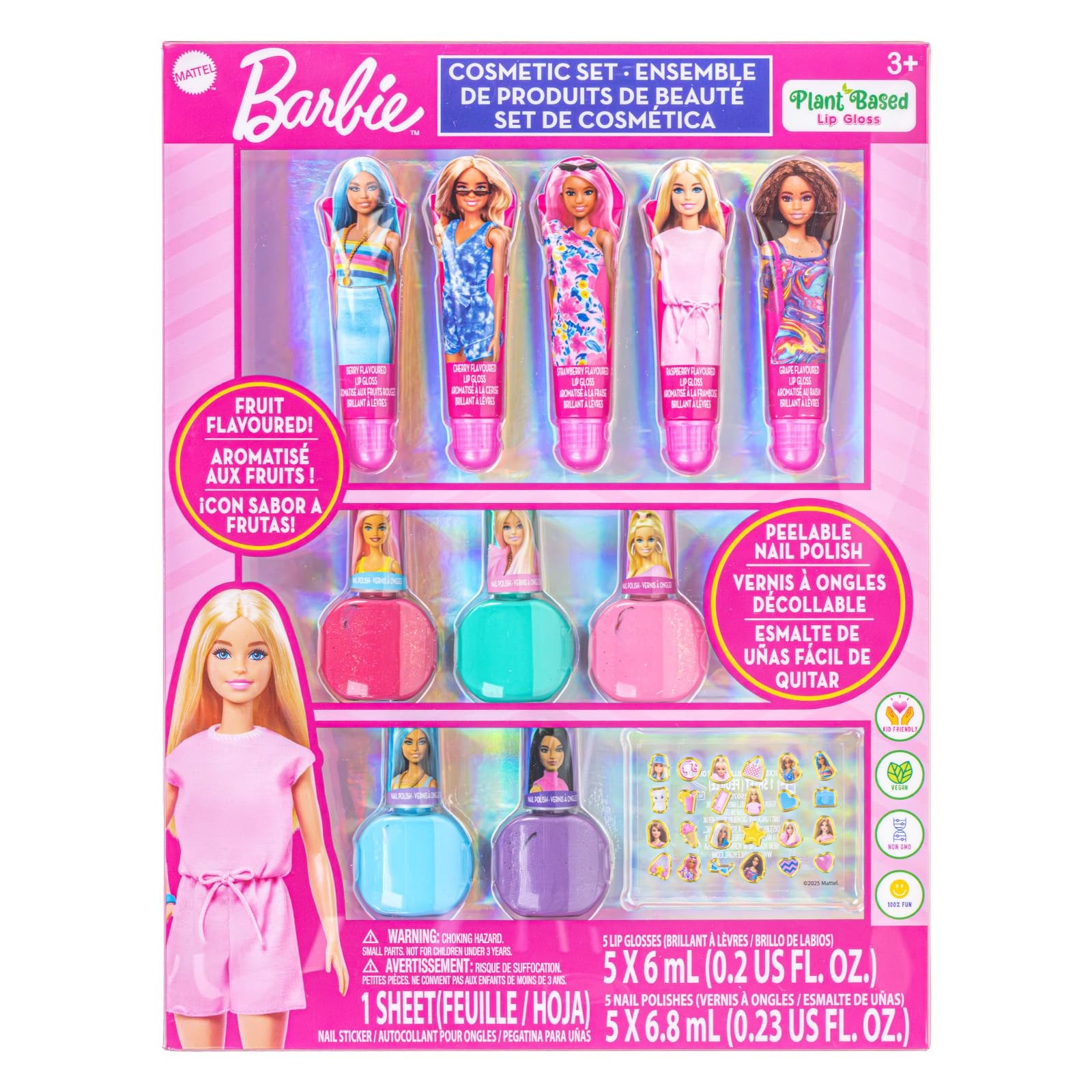 Barbie Cosmetic Makeup Set for Girls with Super Sparkly chil