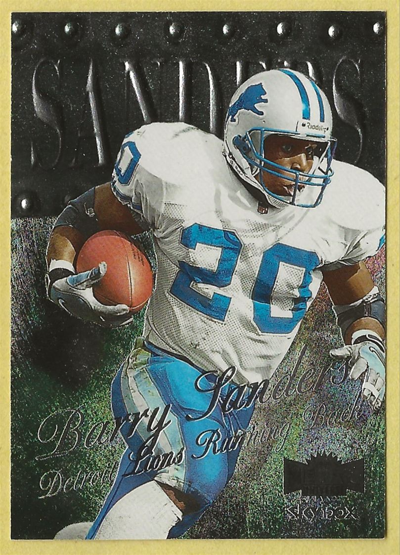 1999 SkyBox Metal Universe Barry Sanders Detroit Lions 175