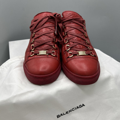 Balenciaga Women's 7 Pelle S. Gomm Arena Sneaker Rouge Groseille