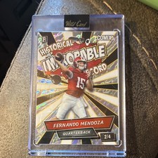 Wild Card Comix Fernando Mendoza Historical Improbable Record 2/4 Football