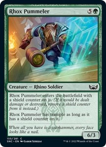 Rhox Pummeler - Foil - Streets of New Capenna MTG