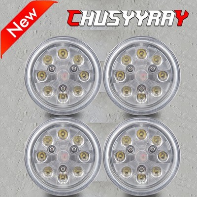 2Pcs Par36 24W LED Work Lights Hi/Lo Beam LED Headlight For Deere Tractor