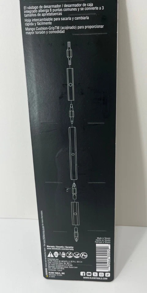 Klein Tools Blackout 11 合 1 螺丝刀起子限量版 - 32500BLK - 全新 — 第 3/4 张图片