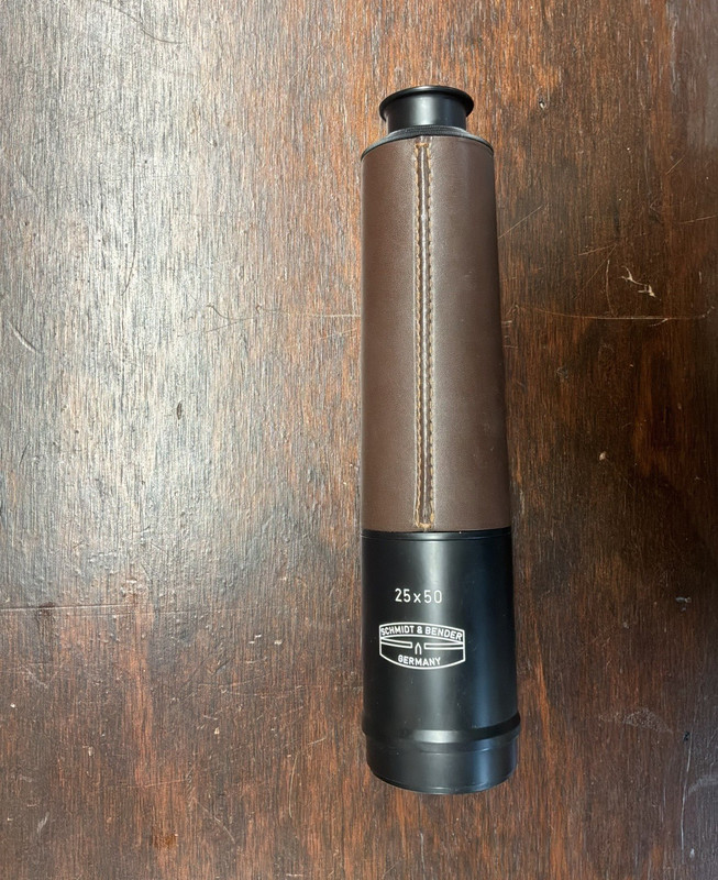 Schmidt & Bender (Gray & Co.) 25 x 50 draw telescope