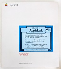 Vintage 1988 AppleLink Pre America Online AOL Collectible Floppy Disc Set