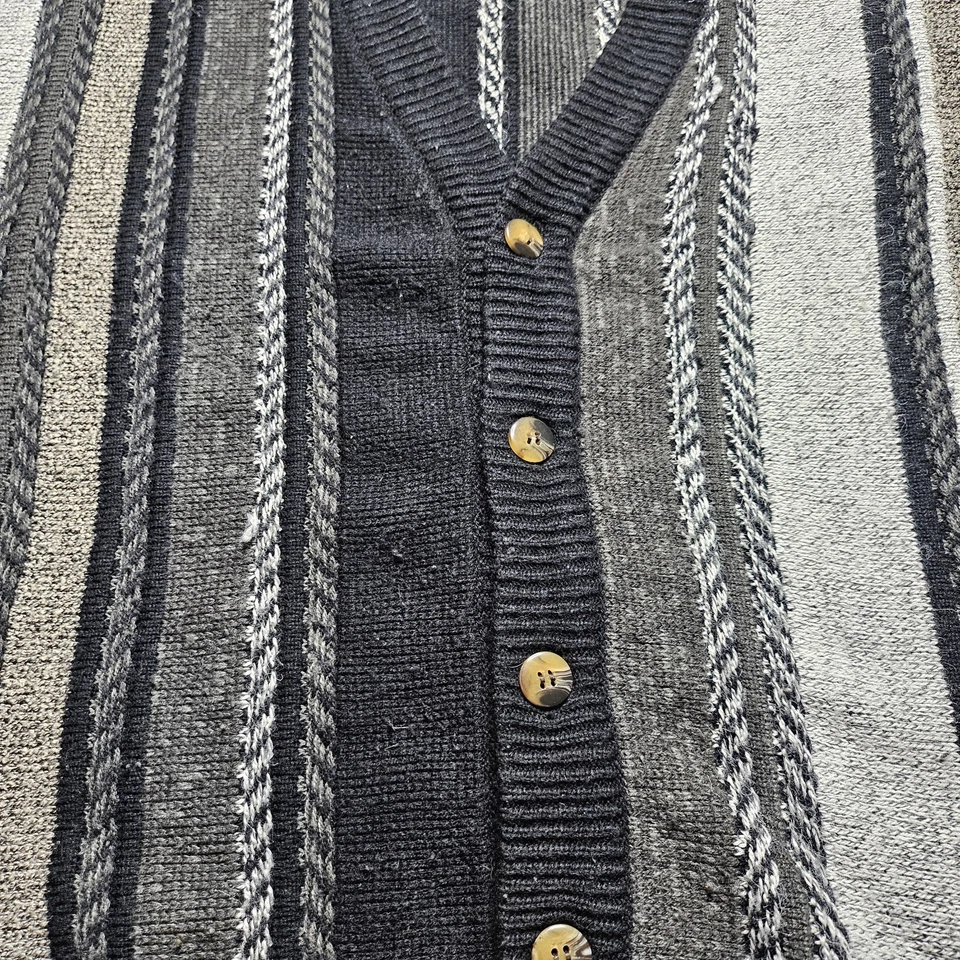 Suéter vintage Irvine Park malha cabo 3xl estilo Coogi 3 botões - Imagem 4 de 4