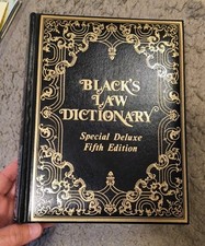 Black s Law Dictionary Special Deluxe Fifth E...