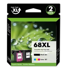 68XL High Yield Ink Cartridges Combo Compatible with HP Envy 6555e 6552e 6165e