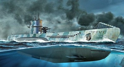 Trumpeter 05912 DKM TYPE VII-C U-BOAT 1/144 Model Kit