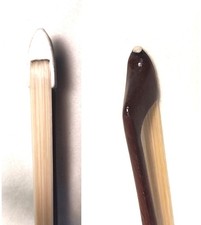 German Viola Bow 66 grams, 29 inches / 73.66cm Sterling Windings, Blk Blk Grip