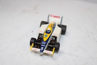 TOMY AFX F1 IndyCanon Elf Renault Black White Yellow Blue #5 Slot Car 5A