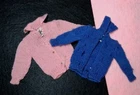 1960'S VINTAGE BARBIE KNITTING PRETTY CARDIGAN SWEATERS, JAPAN, MATTEL