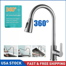 Kitchen Sink Faucet Brushed Nickel Single Han...