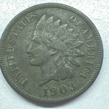 1903 Indian Head Cent Penny    Actual Coin Pictured 