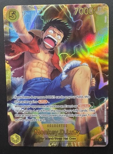 OP15-119 Monkey D. Luffy SEC Adventure on Kami's Island English NM