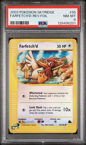 Farfetch'd graded PSA 8 for sale on eBay