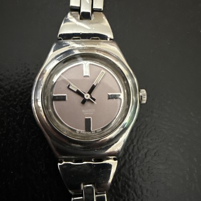Swatch Irony Watch Stainless Steel swiss made AG 1999 New Battery installed