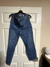 Lands' End Straight Blue Denim Jeans Regular Fit 5-Pocket Men's Cotton