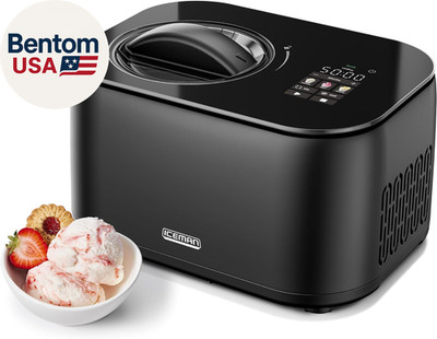 Iceman by  Ice Cream Maker, No Pre-Freezing with Built-In Compressor, Makes Ice