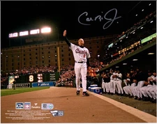 Cal Ripken Jr. Baltimore Orioles Signed 8x10 Final Game Ovation Photograph