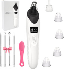 Blackhead Remover Pore Vacuum,with Nose Brush Blackhead Needle Set, 3 Adjustab