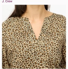 J Crew Leopard Print Blouse Size Small NWT MSRP: 79.50