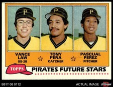 Click to enlarge Pirates Future Stars (Vance Law / Tony Pena / Pascual Perez)