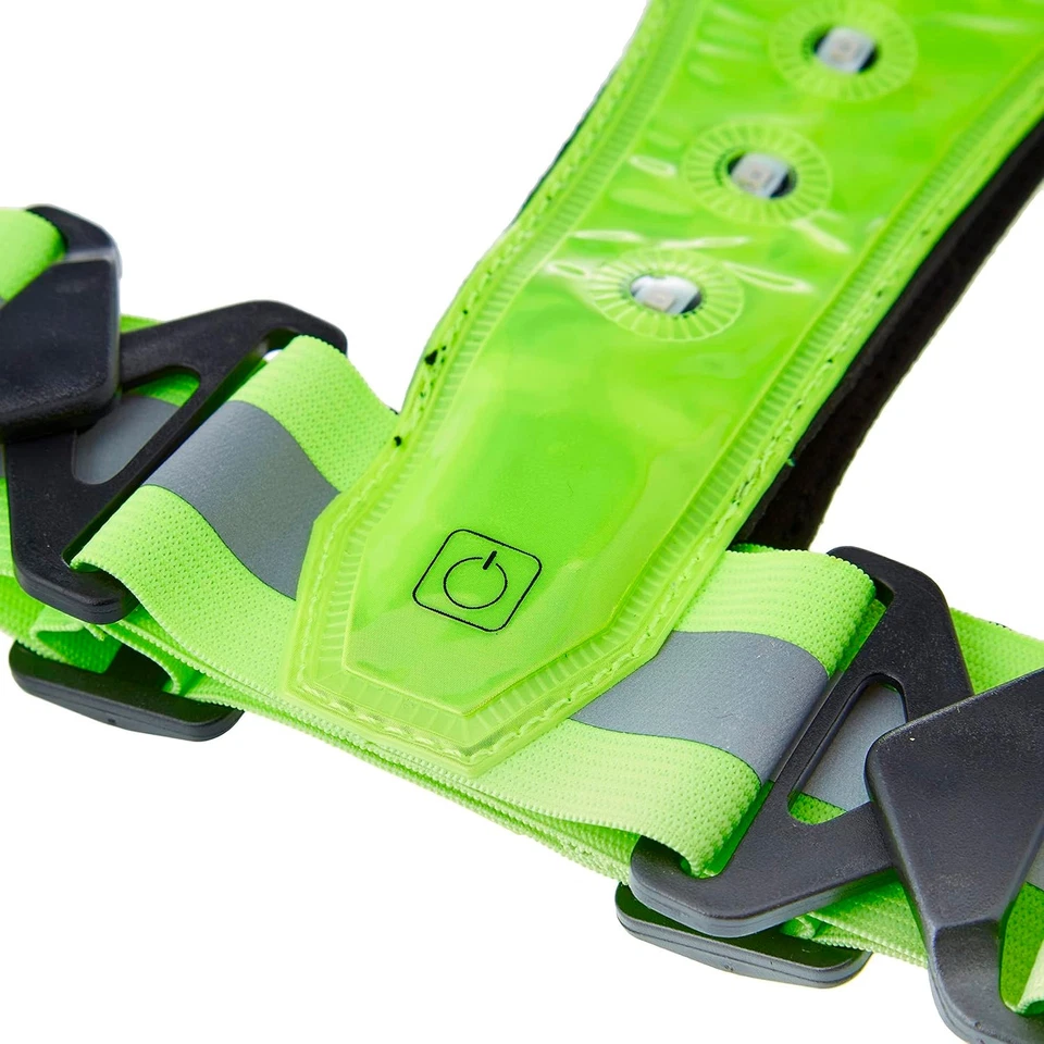 Quick Media Cuerpo/Chaleco con Luces LED Frontal y traseras para Scooter verde - Imagen 4 de 4