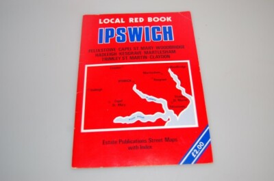 Local Red Book Ipswich Estate Publications Street Maps with Index 1992