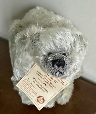 Hermann Mohair White Polar Bear Ltd Ed 1000 Double Neck Jtd w/Tags Award Winner!