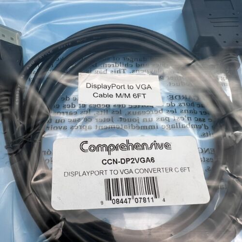 Comprehensive Displayport to VGA Converter Cable - 6ft - Picture 3 of 3