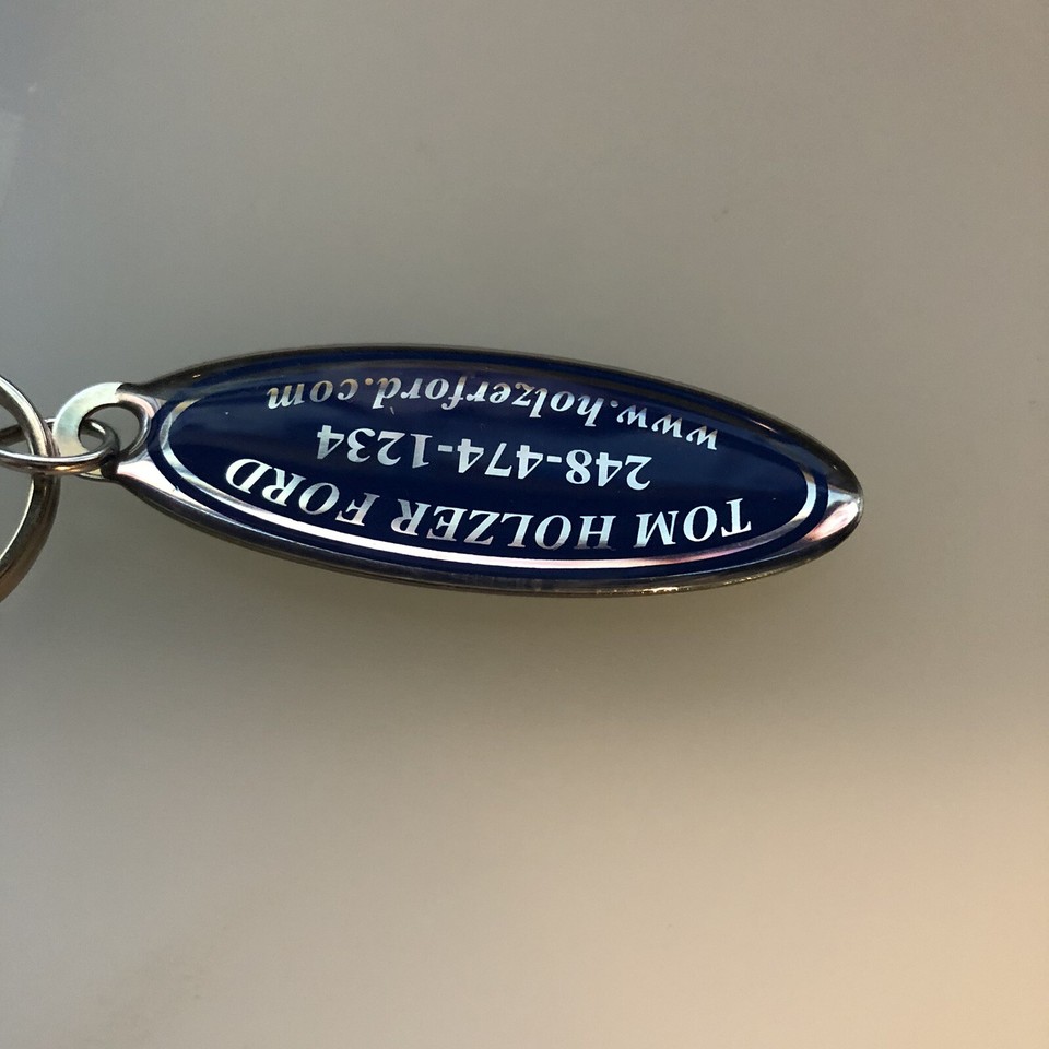 Farmington Hills MI Tom Holzer Ford Michigan Auto Car Dealer Keychain