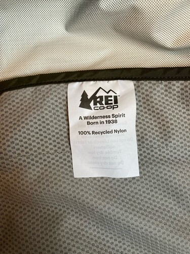 REI Co Op Rainier Long Line Rain Jacket Green Womens 2XL 174118 EUC - Picture 11 of 14