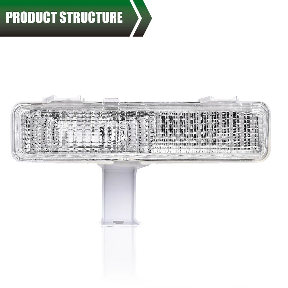 Подходит для 80-90 Chevrolet Caprice прозрачный бампер указатель поворота свет левый + правый - Изображение 2 из 4