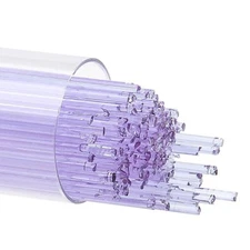Bullseye Glass Stringers 1mm Neo Lavender Transparent 90coe