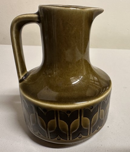 Rare Vintage Hornsea England Heirloom Vinegar Jug Bottle Creamer In Green - Picture 5 of 6
