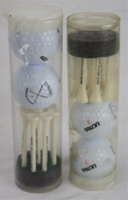 Wilson Ultra 3 & 4 DMHC Annual Golf Balls & Wood Tees 2 Sets NIP