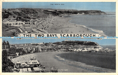 R471028 Scarborough Die zwei Buchten Die North Bay Die South Bay E T W Dennis Fotob