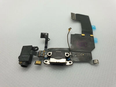 Nappe dock connecteur port de charge micro+antenne+jack pour Iphone 5C Noir - Photo 1/2